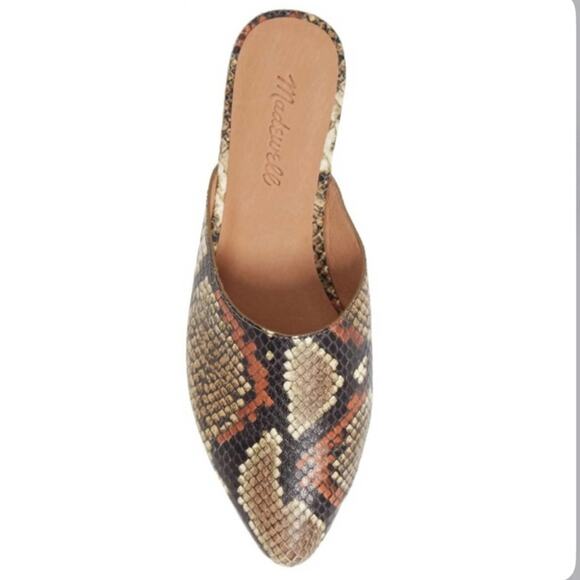 Madewell Remi Mule In Spiced Cider Multi Snake Print Size 8 - Picture 5 of 7